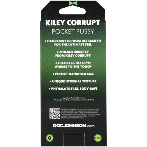 Мастурбатор Вагина порноактрисы Kiley Corrupt телесного цвета Doc Johnson - 7