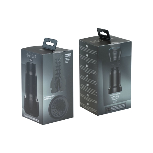 Мастурбатор у колбі для чоловіків чорний для PowerBlow Kiiroo Feel Pocket - 7