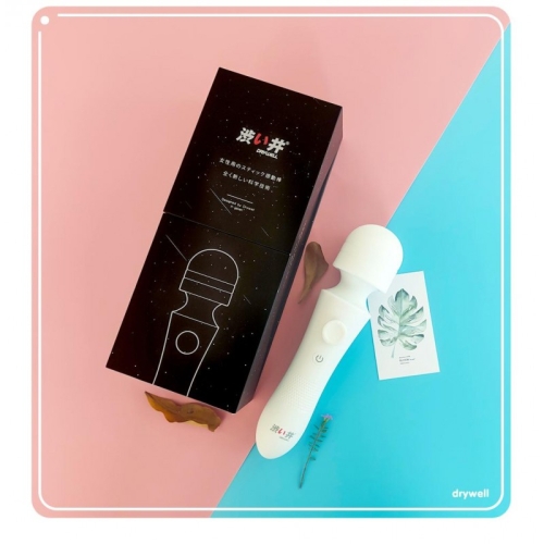 Вібратор Ванд для клітора у вигляді мікрофона білий Drywell Linear Speedup - 2