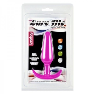 Классическая анальная пробка Lovetoy Lure Me розовая