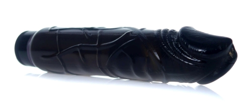 Вибратор реалистик черный Boss Series Juicy Jelly Multispeed - 5