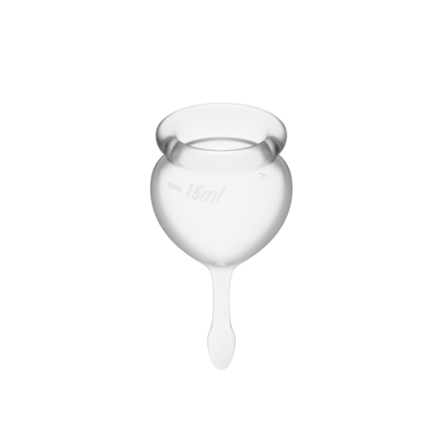 Менструальні чаші силіконові Satisfyer Сатісфаер Feel Good прозорі - 3