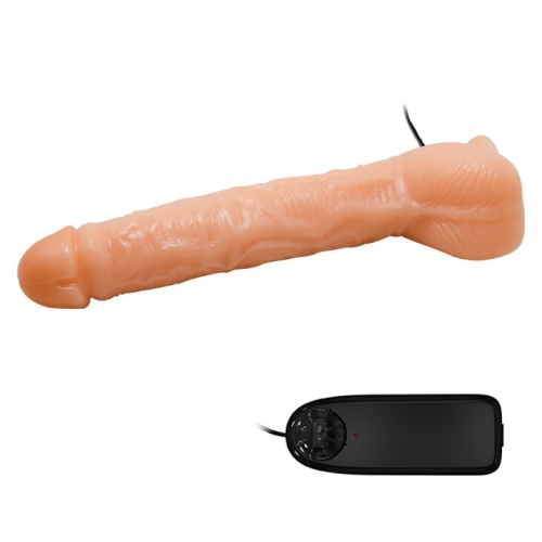 Реалістичний вібратор на присоску бежевий Lybaile Sextoy top penis - 4