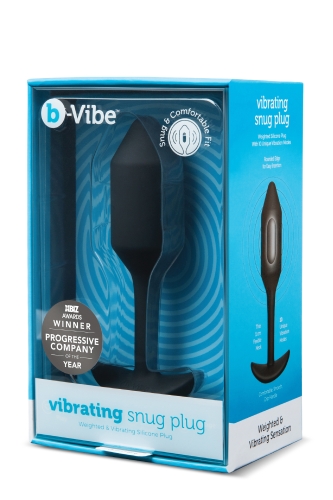 Анальная пробка с вибрацией B-Vibe для эротических игр силиконовая черная - 7