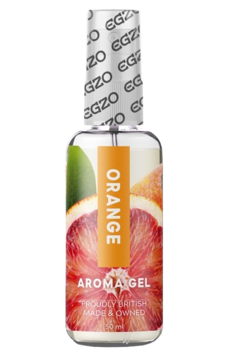 Съедобный гель-лубрикант со вкусом и ароматом апельсина EGZO AROMA GEL 50 мл - 1