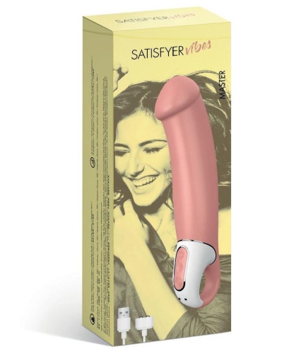 Вибратор вагинальный силиконовый водонепроницаемый оранжевый Satisfyer Vibes Master 12 режимов работы - 5