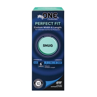 Презервативы ультратонкие с дополнительной смазкой ONE MyONE Snug Размер 49Д 10 штук