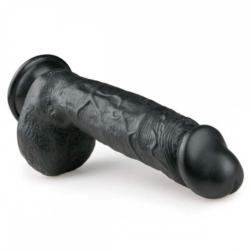 Фалоімітатор на присоску реалістичний чорний EasyToys Realistic Dildo 22,5 см - 2