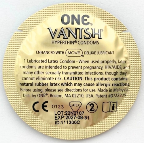 Презервативи супертонкі прозорого кольору ONE Vanish 100 штук - 2