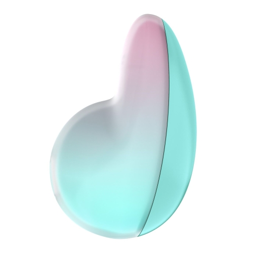 Вакуумний вібратор для клітора рожево блакитного кольору Satisfyer Pixie - 3