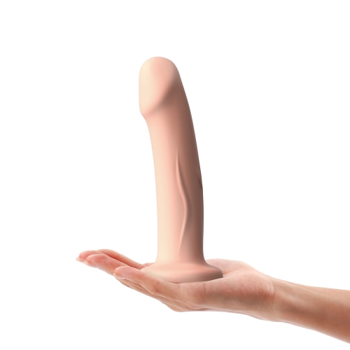 Насадка для страпона на присоске термоактивная силиконовая телесного цвета Dorcel Real Pleasure размер XL - 3