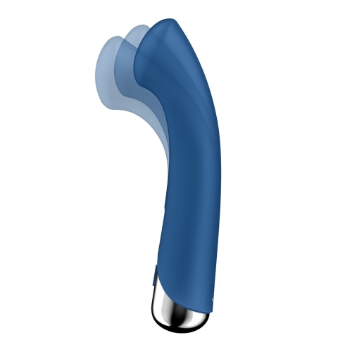 Вибратор вагинальный и для точки G с ротацией голубого цвета Satisfyer Spinning G-Spot 1 - 2