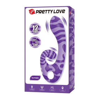 Вибратор-кролик фиолетовый LYBAILE Pretty Love Sumner Sexual Fantasy