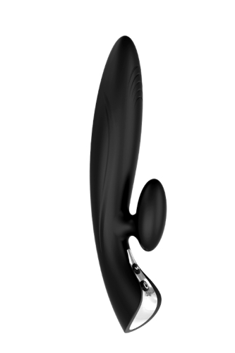 Вібромасажер кролик зі стимуляцією клітора чорний Dream toys Dream toys Midnight Magic Thrilling STARSHIP - 1