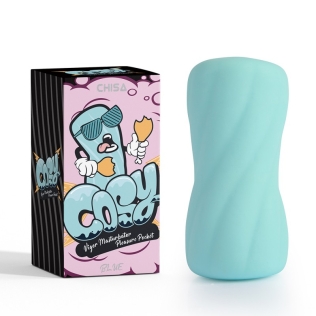 Мастурбатор для мужчин бирюзового цвета Chisa Pleasure Pocket