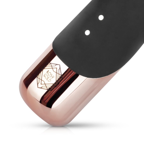 Вібратор Пульсатор кролик чорний Rosy Gold Rabbit Vibrator with thrusting function - 6