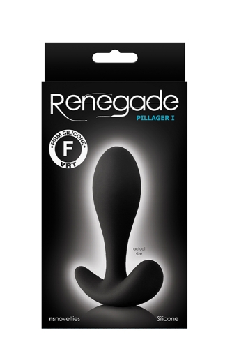 Анальний корок чорного кольору NS Novelties Renegade pillager I - 2