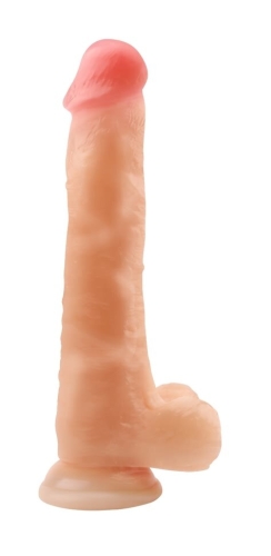 Фалоімітатор 24/4, 1 см на присоску реалістичний бежевий CHISA Keep Love Harmony Dildo - 2