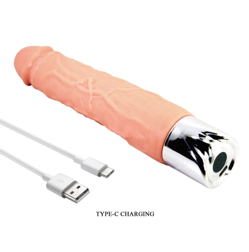 Вібратор реалістичний гелевий LYBAILE Pretty Love Osric Pro Realistic Vibrating Dildo - 9