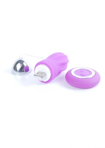 Віброяйце з пультом ДУ фіолетове Remoted controller egg 0.1 USB - 5