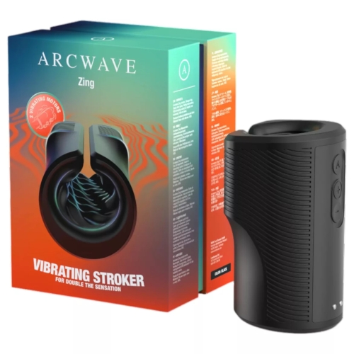 Вибрирующий мастурбатор для мужчин открытый черный Arcwave Zing - 1