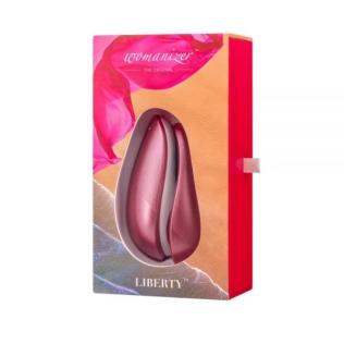 Бесконтактный вакуумный стимулятор клитора розовый Womanizer Liberty