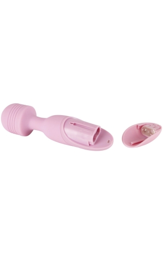 Вибромассажер Ванд в форме микрофона розового цвета Jülie Lovetoys - 5