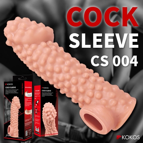 Насадка на член з отвором для мошонки тілесного кольору Kokos Cock Sleeve CS 004 розмір M - 6