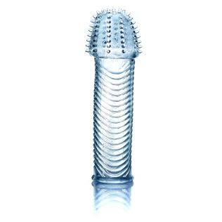 Насадка на статевий член з шипами прозора Boss Series Penis Sleeve