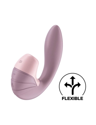 Вакуумний вібромасажер для точки G і стимуляції клітора фіолетовий Satisfyer Supernova - 1