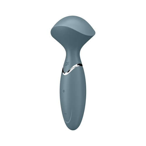 Вібромасажер Ванд для стимуляції ерогенних зон сірого кольору Satisfyer - 2