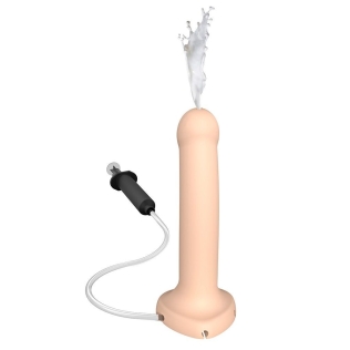 Кінчаючий гнучкий фалоімітатор Strap-On-Me Dildo cum Flesh тілесного кольору