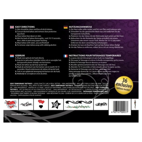 Тимчасове тату Tattoo Set-Rocker Chick - 5