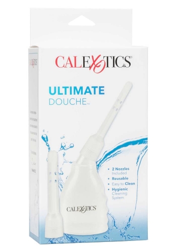 Анальний душ із двома насадками прозорого кольору California Exotic Novelties - 4
