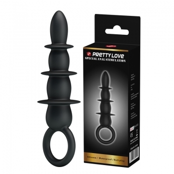 Анальная пробка BLACK PRETTY LOVE  BI-014539 - 1
