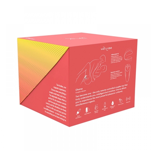 Вибратор для пар U формы на пульте ДУ We-Vibe Chorus Cosmic Кораловый - 12