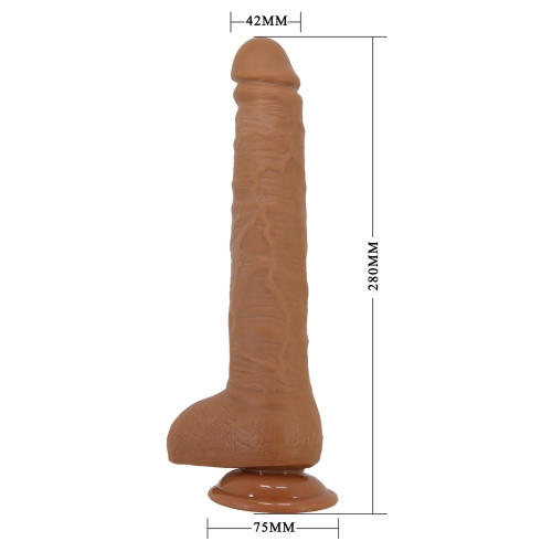Фалоімітатор реалістичний на присосці тілесного кольору LyBaile Baile Beautiful DICK - 10