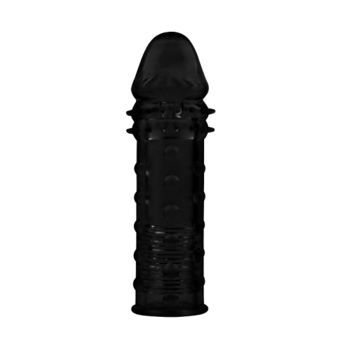 Насадка на пеніс з кульками та вусиками чорного кольору Chisa Sleeve - 2