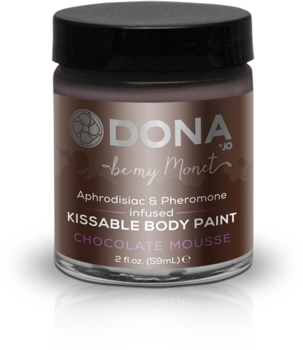 Фарба для тіла Dona Kissable Body Paint-CHOCOLATE mousse 59 мл - 1