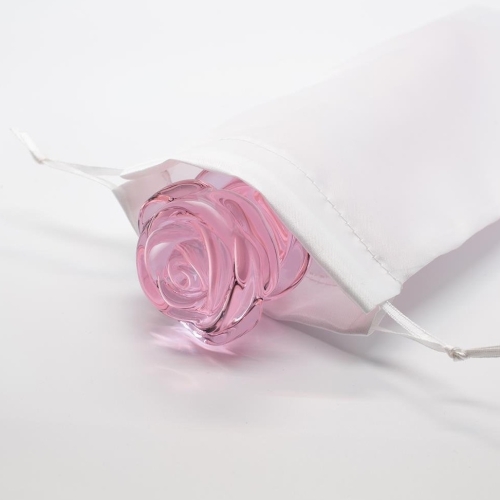 Набір анальних пробок скляних рожевого кольору DreamToys Glaze Rosebud 3 штуки - 3