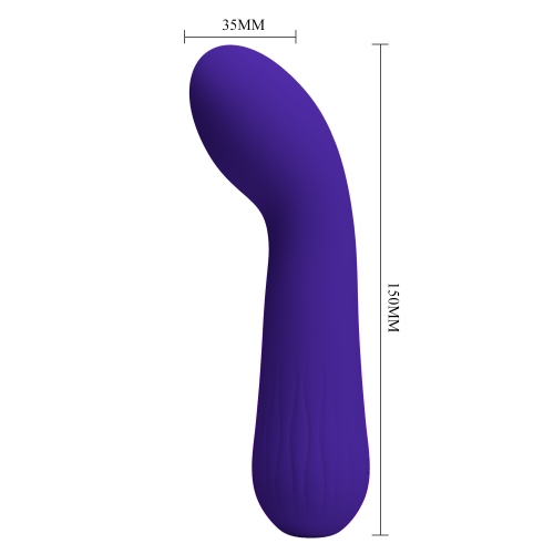 Вибратор для точки G из медицинского силикона фиолетового цвета Lybaile Pretty Love Faun - 10