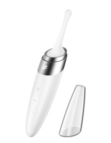 Вібратор для клітора білий силіконовий Satisfyer Twirling Delight - 1