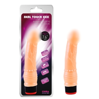 Вібромасажер реалістик тілесного кольору CHISA Real Touch XXX Vibe Cock