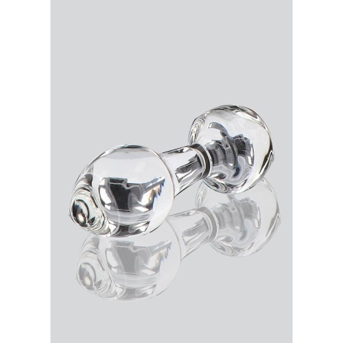 Скляна анальна пробка прозора Stargazer Toy Joy - 5