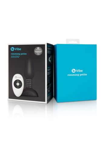 Анальна пробка з вібрацією і кульками B-Vibe, що обертаються, для еротичних ігор з пультом чорна - 11