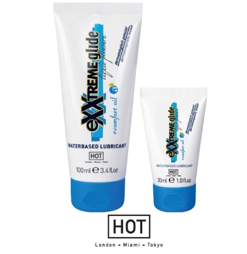 Анальный лубрикант на водной основе Hot eXXtreme Glide 30 мл - 2