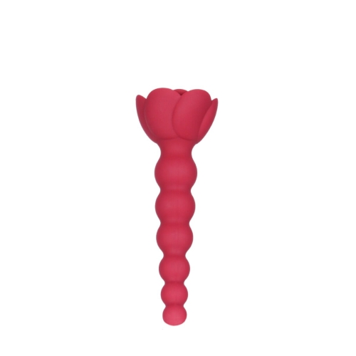 Анальная цепочка с розой красная Lux Active Champion Rose - 3