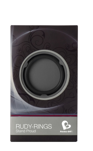 Ерекційне кільце Rocks Off Rudy-Rings Black - 2