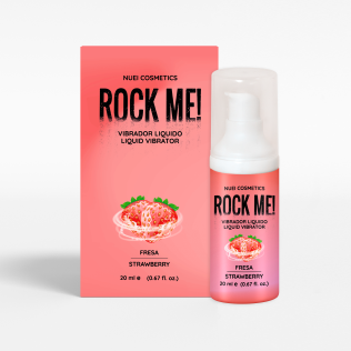 Жидкий вибратор со вкусом клубники Nuei ROCK ME! 20 мл 