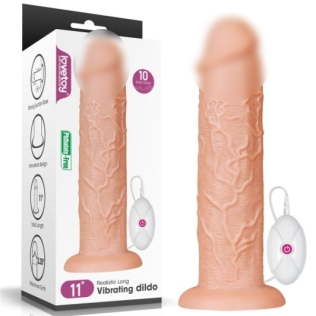 Реалістичний вібратор на присоску з пультом на дроті Lovetoy